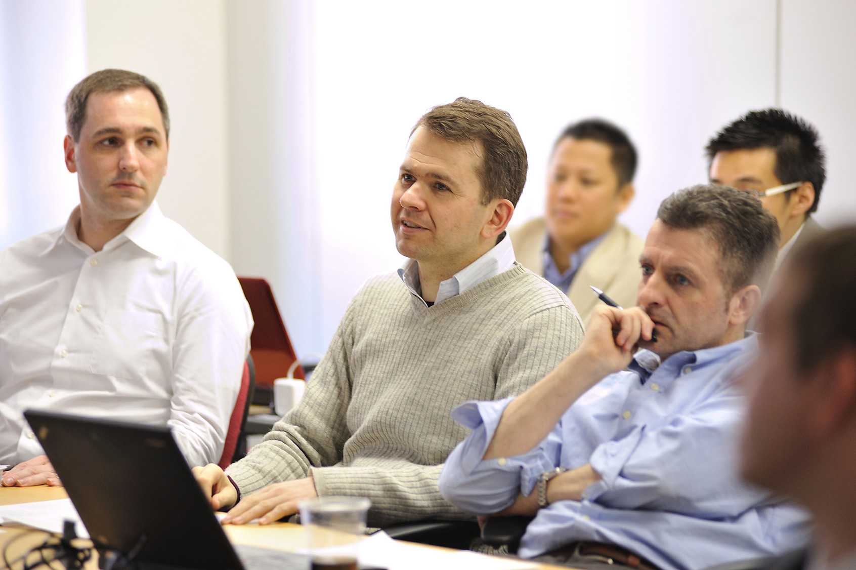 Photo: a scene from EMBA class