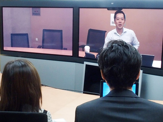 Photo: Verizon Asia-Pacific Talent Acquisition & Campus Relations Lead Daniel Lee (on screen)