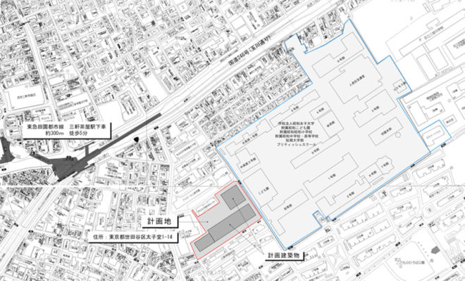 Area map of SWU and TUJ shared campus.