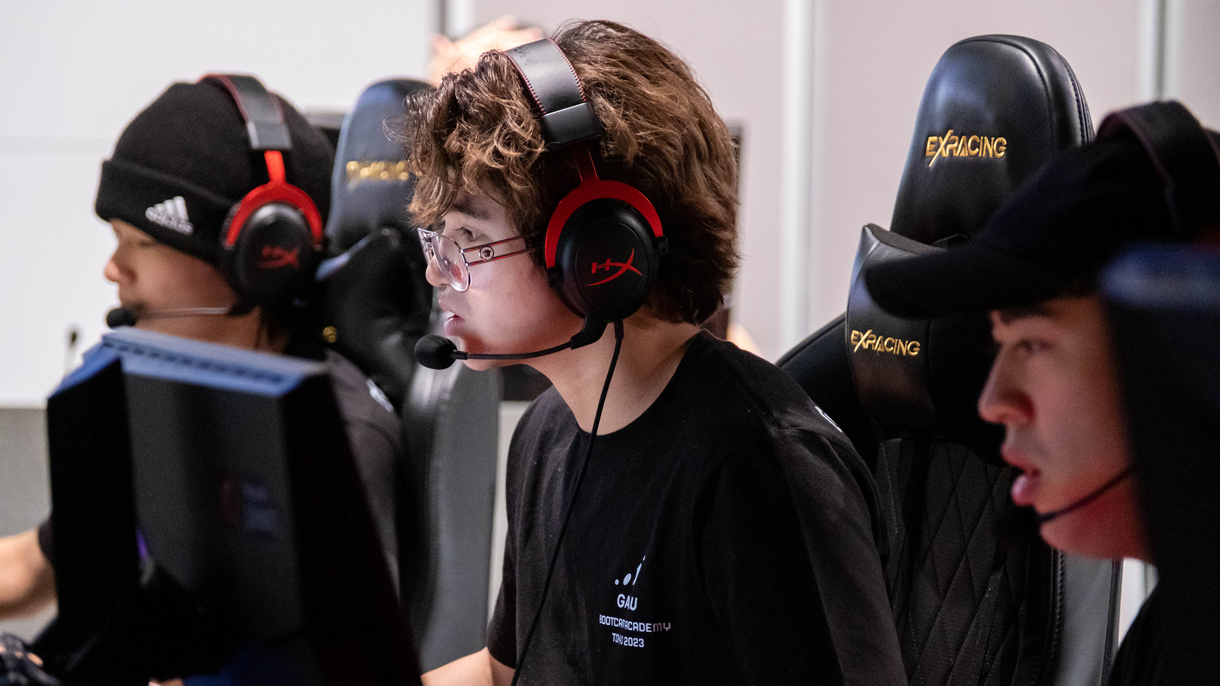 Members of TUJ's official varsity esports team working together in a Valorant exhibition match.