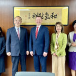 TUJ Top Leaders Meet New President of Meiji University During Campus Visit