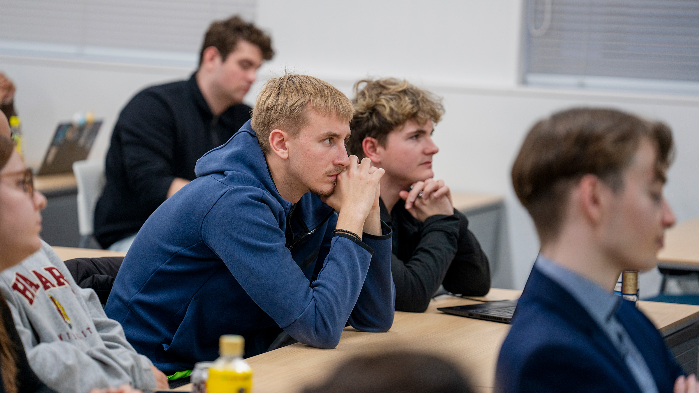 Students listening to a special lecture by Iceland's ambassador on March 5, 2026.