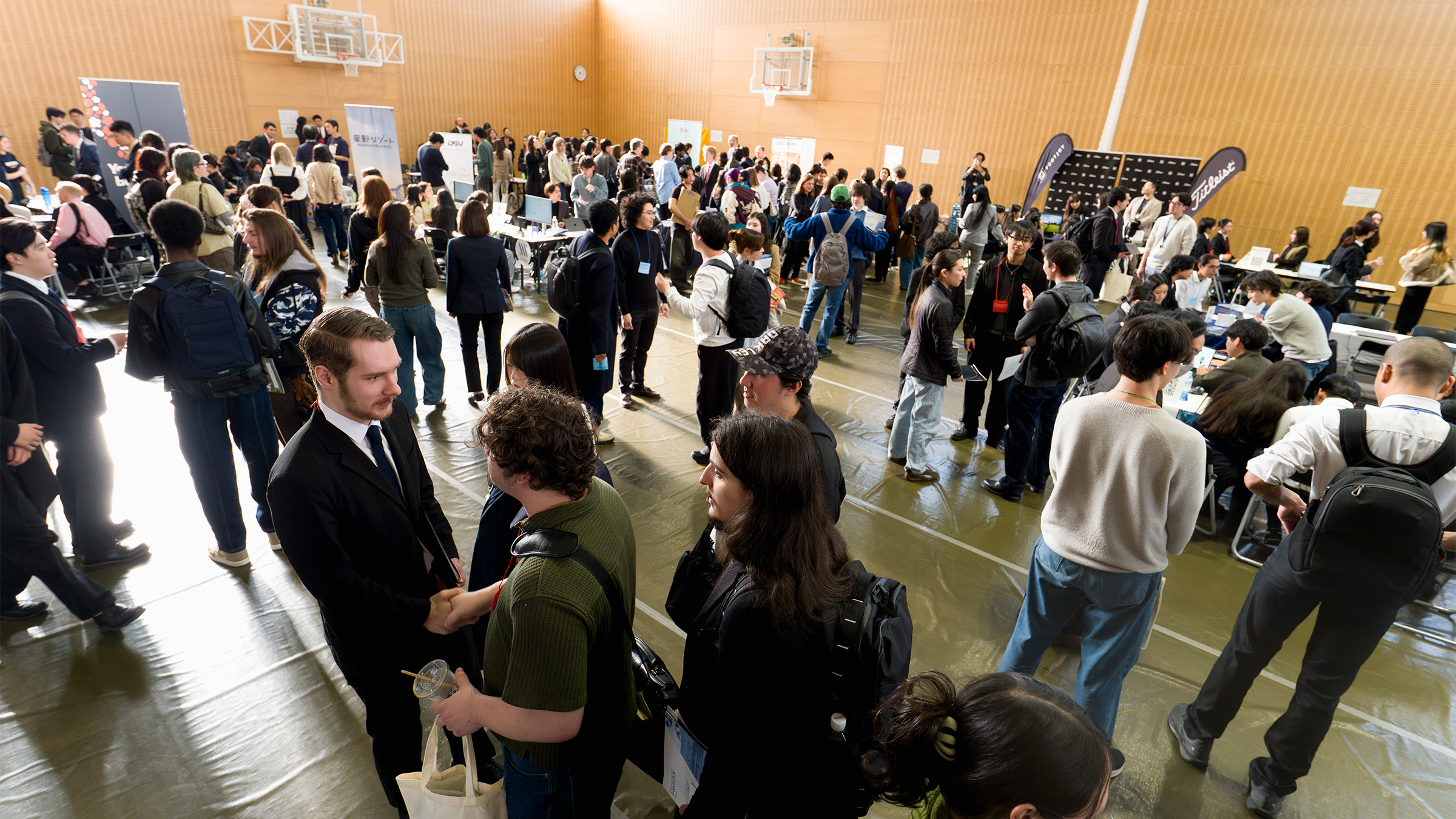 The annual career fair at West Gym on Temple Japan campus on March 5, 2026, drew a record number of participants.