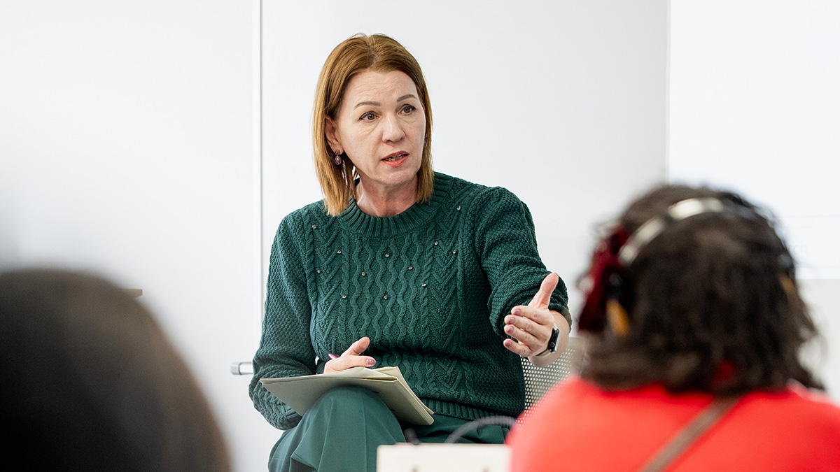 Germany’s Ambassador Petra Sigmund visits TUJ to deliver a lecture.